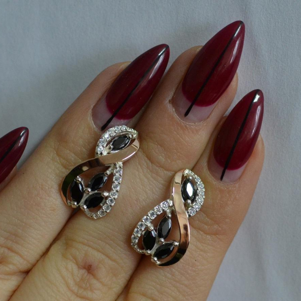 Срібні сережки