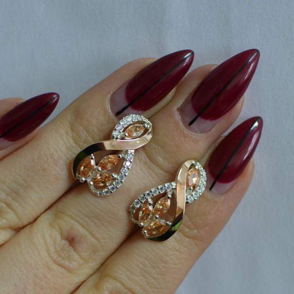 Срібні сережки