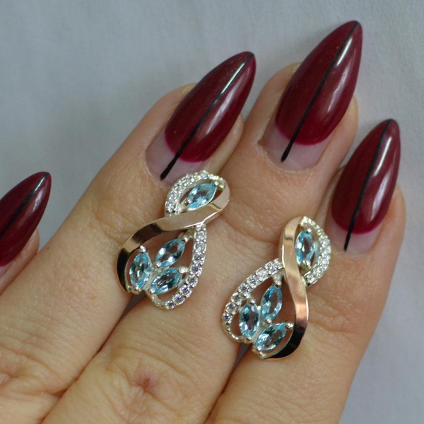 Срібні сережки