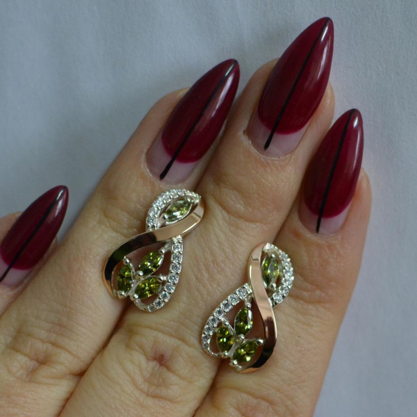 Срібні сережки