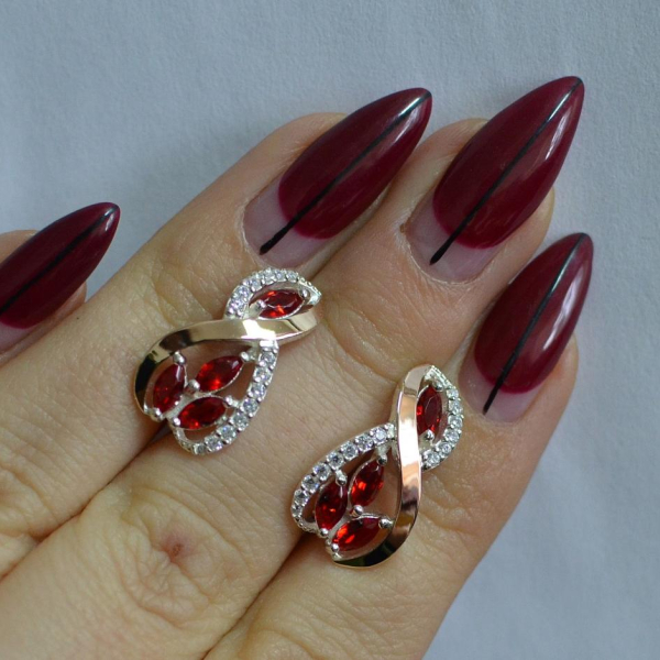 Срібні сережки