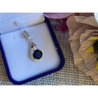 Срібна підвіска з пластинами золота