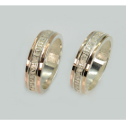 Пара срібних обручок "Спаси и сохрани"