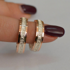 Пара срібних обручок "Спаси и сохрани"