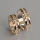 Пара срібних обручок "Спаси и сохрани"