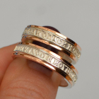 Пара срібних обручок "Спаси и сохрани"