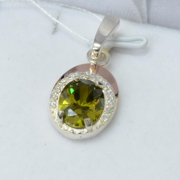 Срібна підвіска з пластинами золота