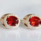 Серебряные серьги с золотыми пластинами