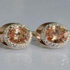 Серебряные серьги с золотыми пластинами