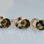 Срібний набір з золотими пластинами