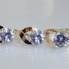 Срібний набір з золотими пластинами