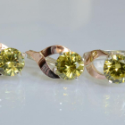 Срібний набір з золотими пластинами