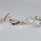 Срібний набір з золотими пластинами