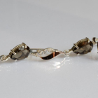 Срібний набір з золотими пластинами