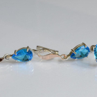 Срібний набір з золотими пластинами