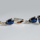 Срібний набір з золотими пластинами