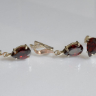 Срібний набір з золотими пластинами