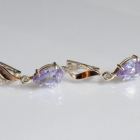 Срібні сережки з золотими пластинами