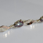 Срібні сережки з золотими пластинами