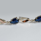 Срібні сережки з золотими пластинами