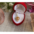 Срібна підвіска з пластинами золота