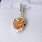 Срібна підвіска з пластинами золота