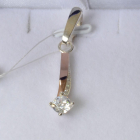 Срібна підвіска з пластинами золота