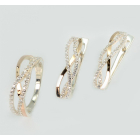 Серебряный набор с золотыми пластинами