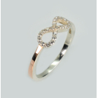 Срібна каблучка з золотими вставками