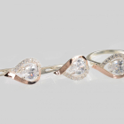 Серебряный набор с золотыми пластинами