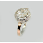 Срібне кільце з гербом України