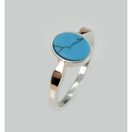 Серебряное кольцо с бирюзой