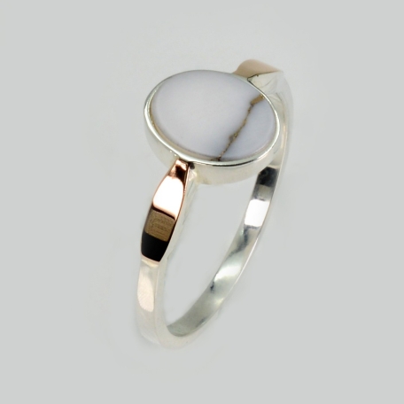 Срібна каблучка з агатом