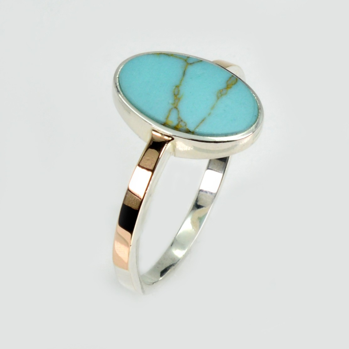 Срібна каблучка з бірюзой