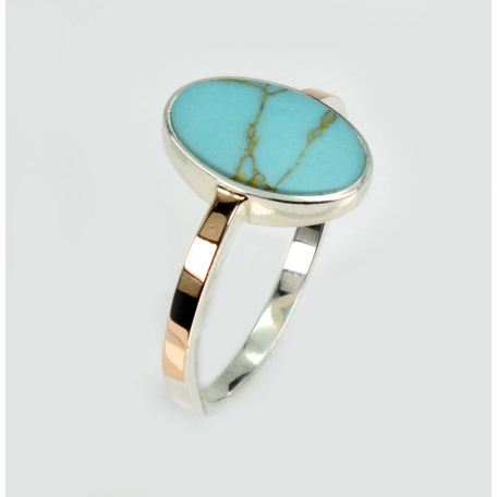 Серебряное кольцо с бирюзой