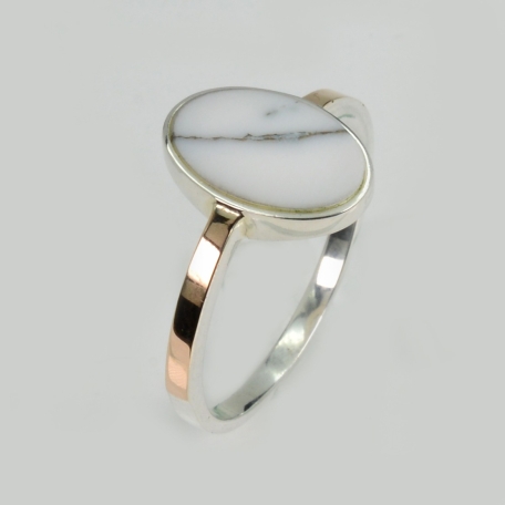 Срібна каблучка з агатом
