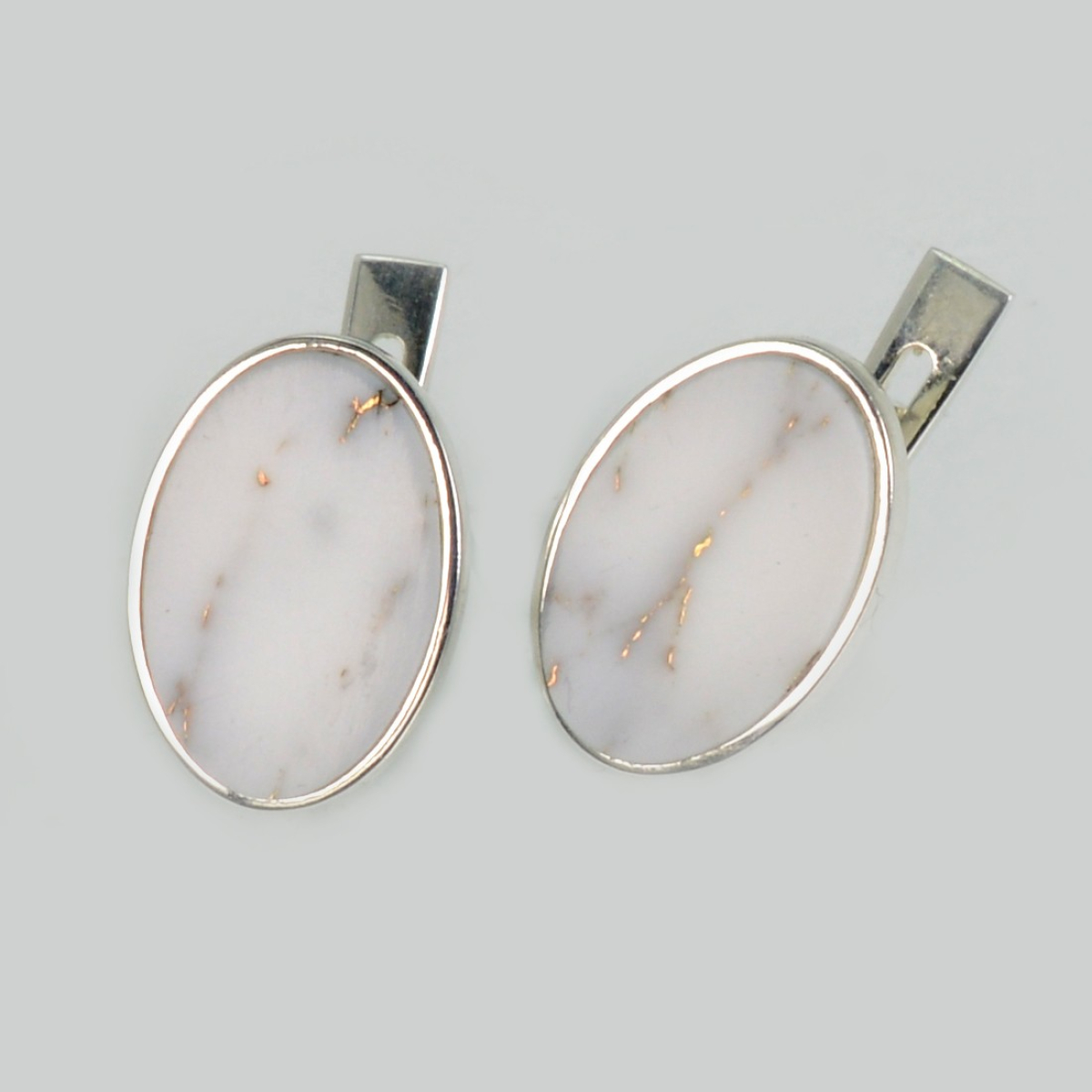 Срібні сережки з агатом