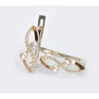 Срібні сережки з перлинами