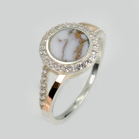 Срібна каблучка з агатом