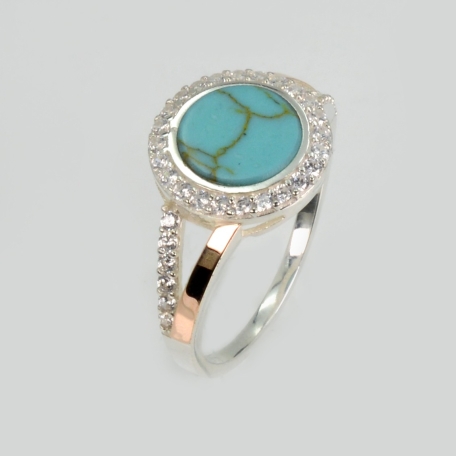 Серебряное кольцо с бирюзой