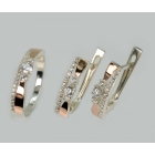 Срібний гарнітур з золотими вставками