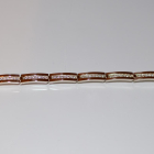 Срібний браслет з золотими напайками