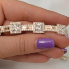 Браслет срібло з золотом