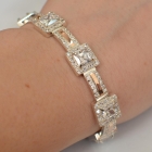 Браслет срібло з золотом