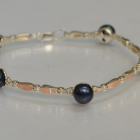 Серебряный браслет с жемчугом