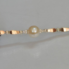 Серебряный браслет с жемчугом