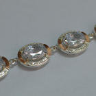 Серебряный браслет с золотом