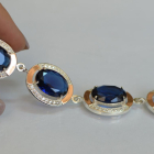 Серебряный браслет с золотом