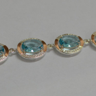 Серебряный браслет с золотом