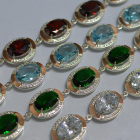 Серебряный браслет с золотом